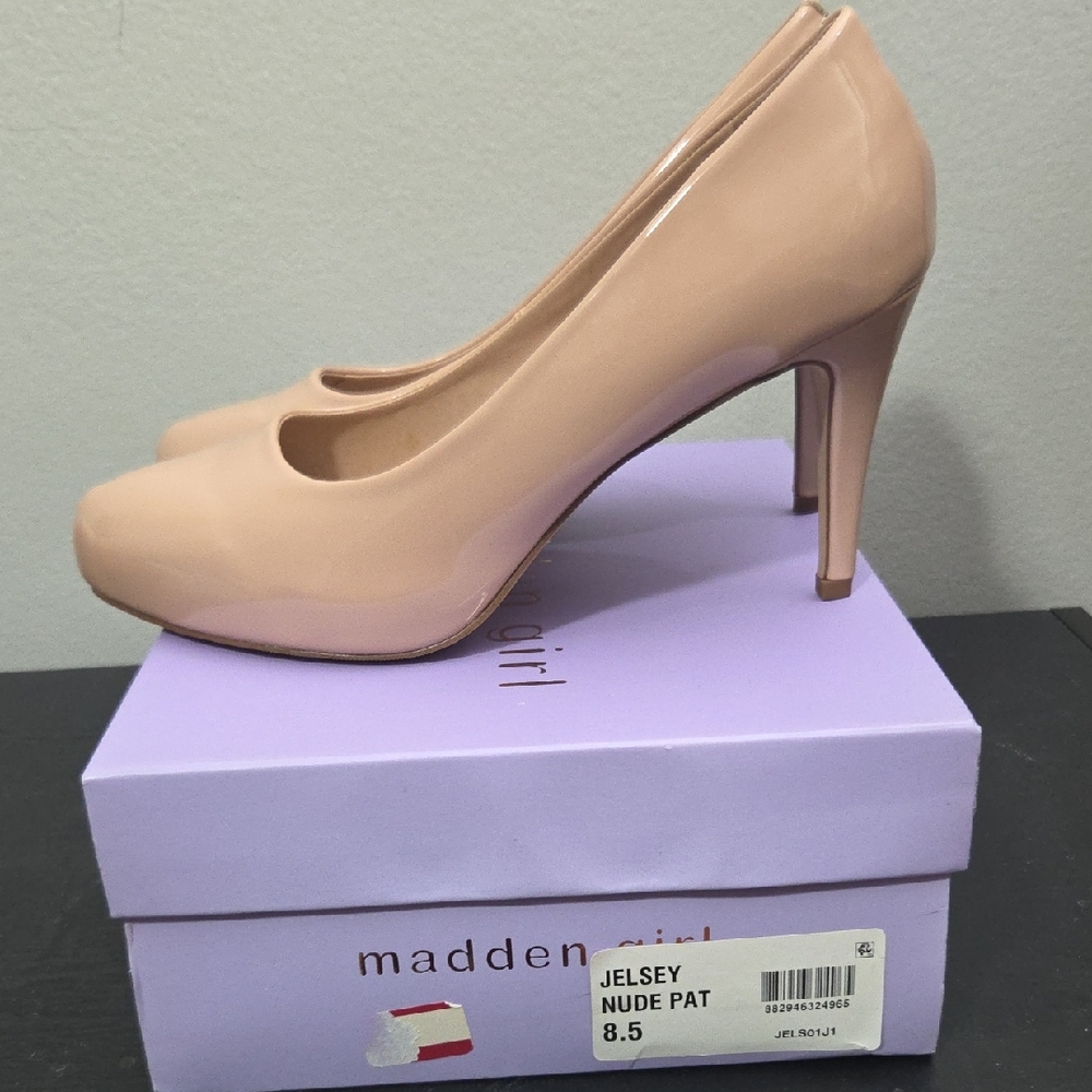 Madden Girl Blush Patent Heels
